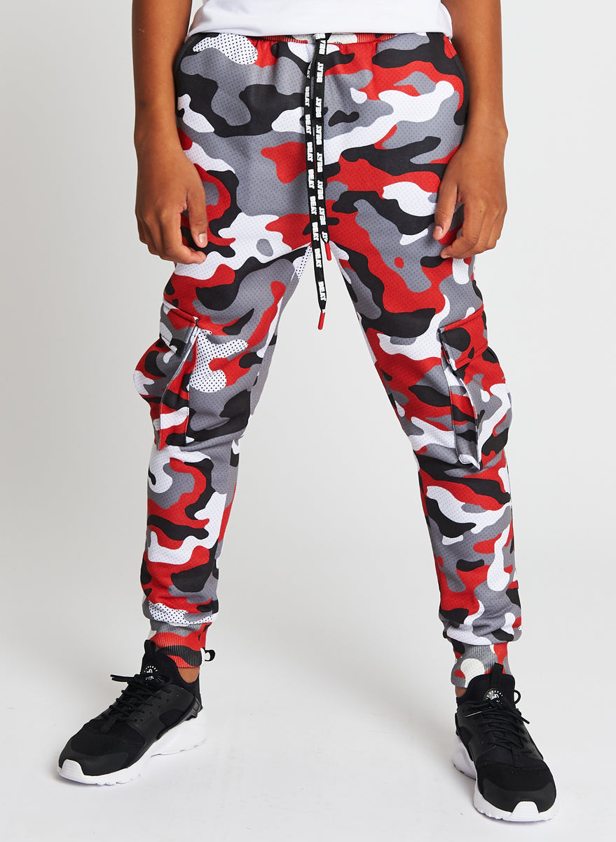 Alphalete red camo joggers hot sale