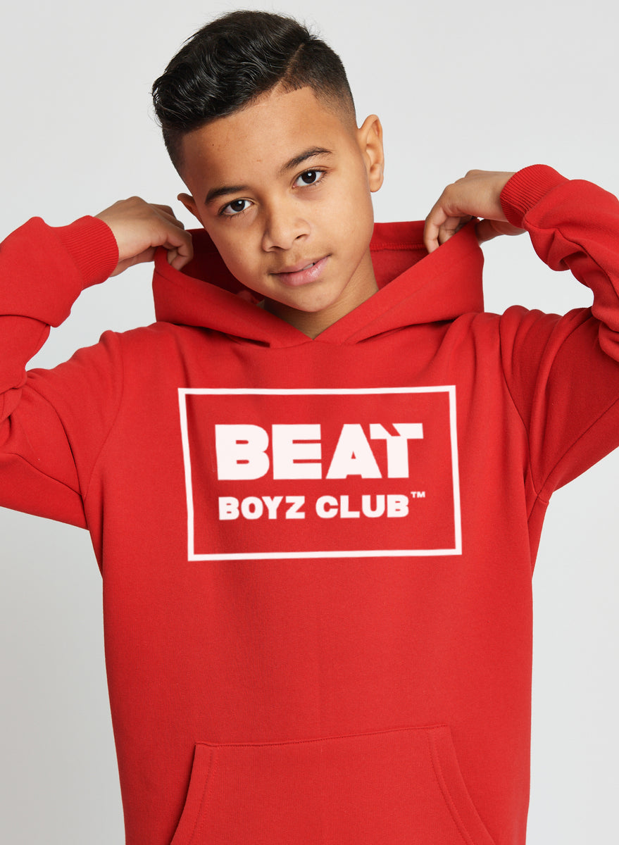 Helios Hoodie Kids Red Sweat Youth Clothing Beat Boyz Club