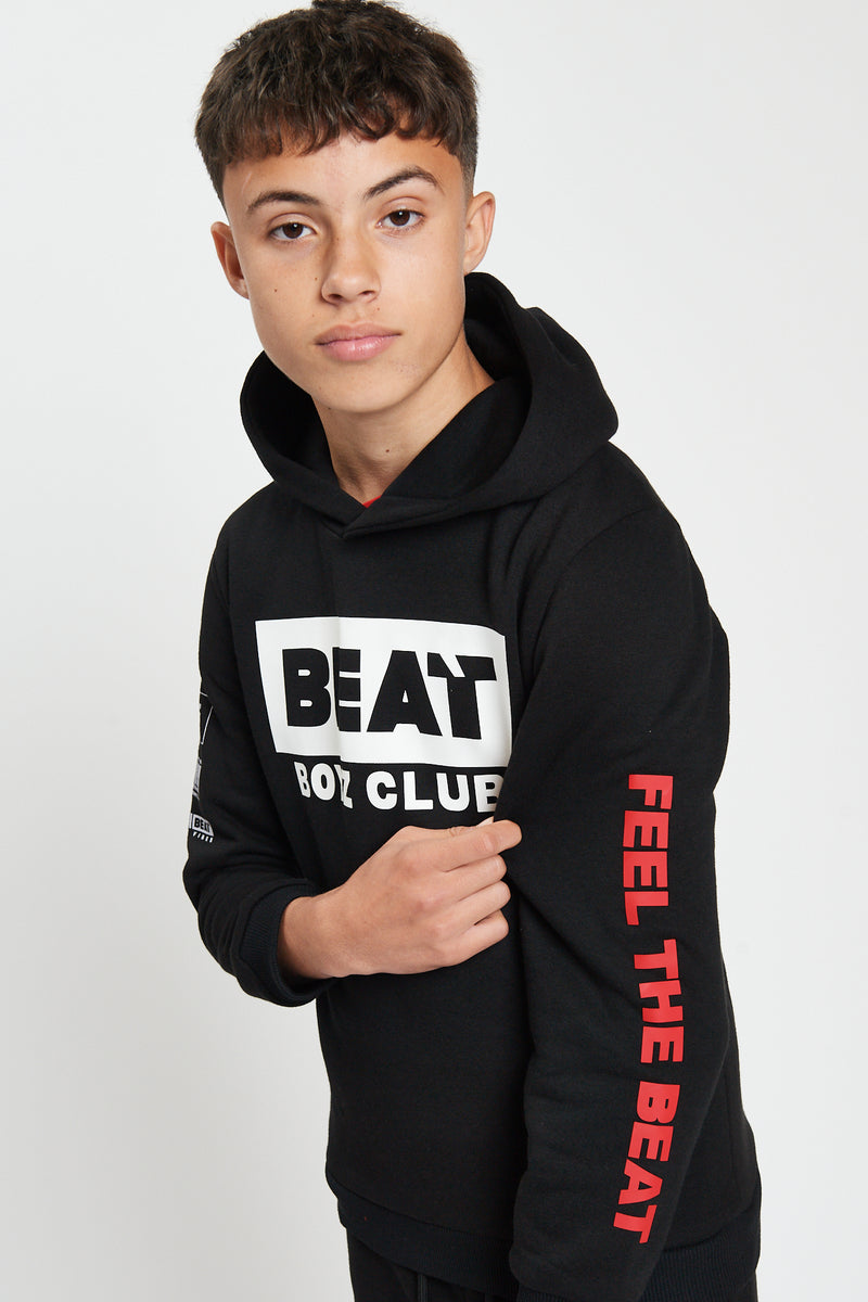 Carter Hoodie Kids Black Sweat Youth Clothing Beat Boyz Club