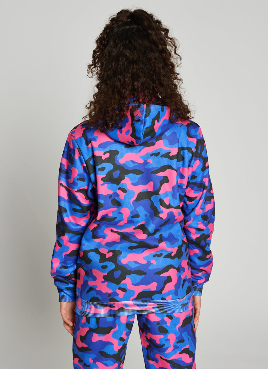 Springboard SNOODY Girls Camo Print Hoodie With Face Cover Kids Clothes Beat Boyz Club