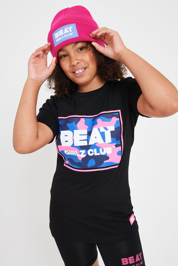 Elite T Shirt Girls Pink Camo Logo Tee Kids Clothes