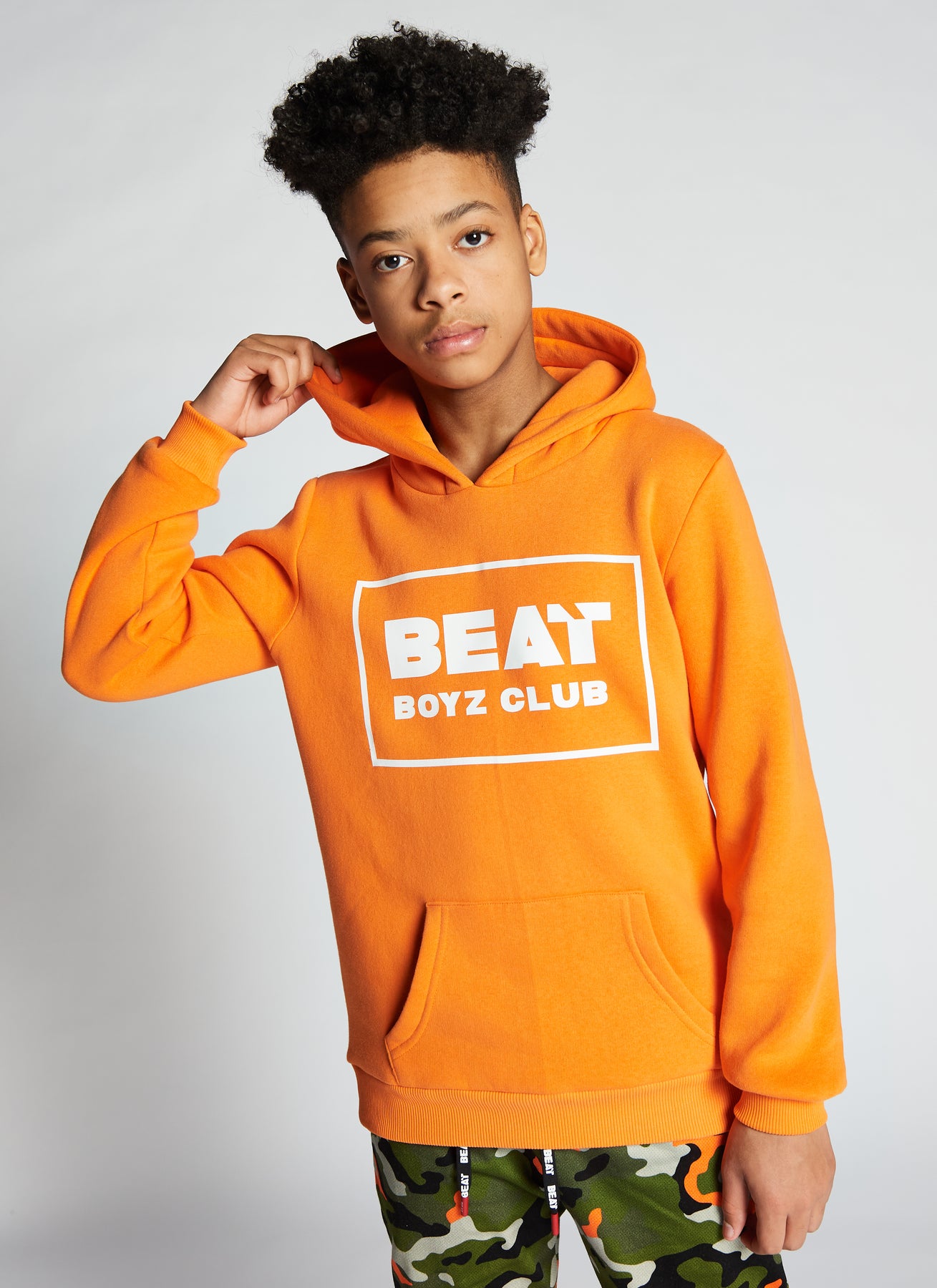 Boys orange hoody deals