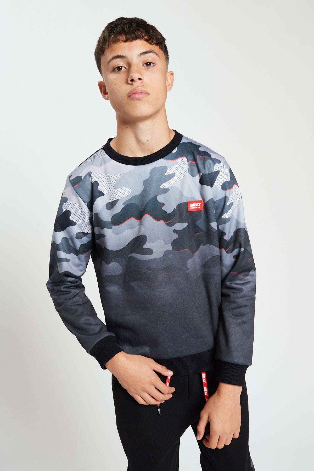 Black camouflage sweatshirt store