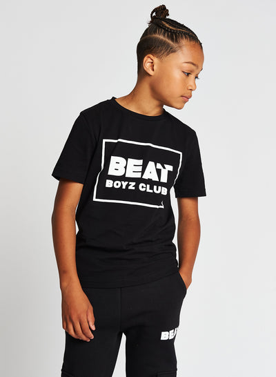 Beat Boyz Club Boys Streetwear Kingpin Black Graphic T Shirt