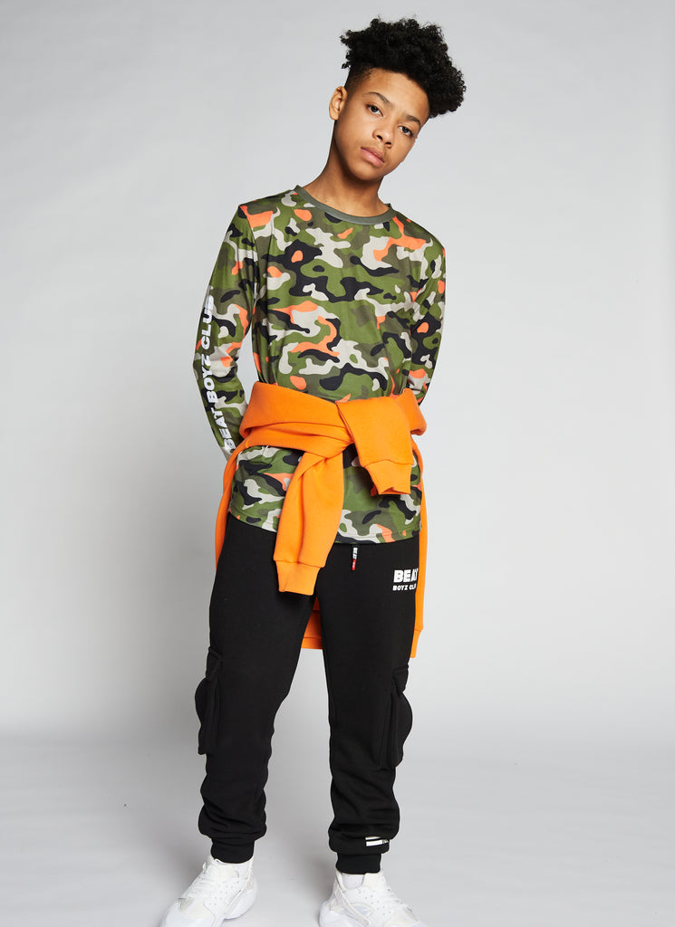Quarter Pipe T Shirt Boys Long sleeve Camo Tee Kids Clothes