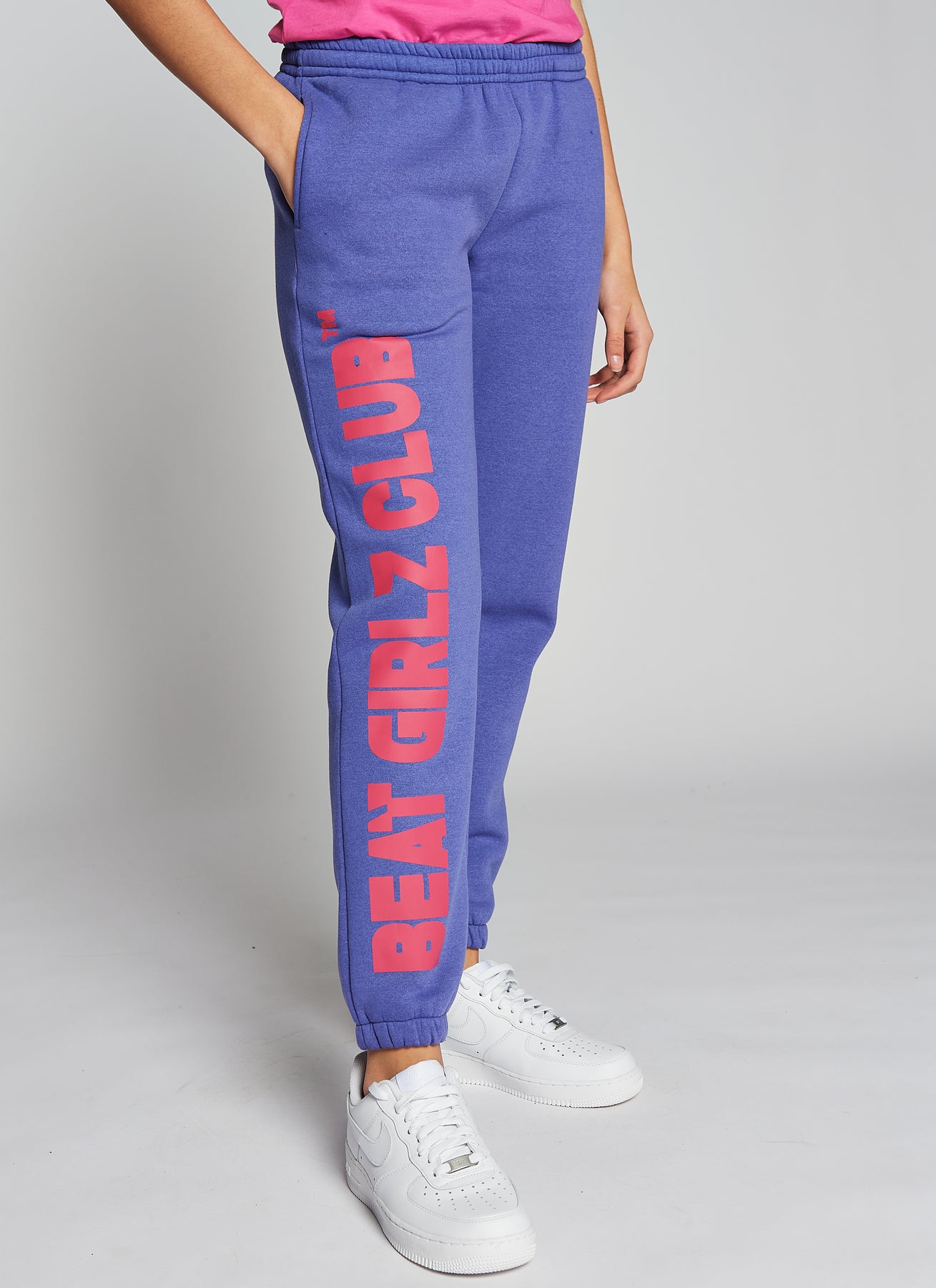 Girls purple joggers shop